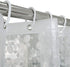 AooHome 72 Wx66 L inch Bathroom Curtain, 3D Stone Shorter Shower Liner with Bottom Magnets, Water Repellent, Semi Transparent...