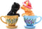 Pacific Giftware ATTRACTIVES Salt and Pepper Shaker - Tea Cup Kitten...