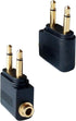 Dual 3.5mm Male to 3.5mm Female Airplane Headphone Adapter Gold Plated (2 Pack)...
