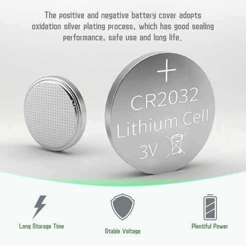 anmas rucci 100 Pieces CR2032 Lithium Battery Batteries 3V Coin Button Cell...