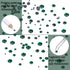 LPBeads 6400 Pieces Hotfix Rhinestones Emerald Flat Back 5 Mixed Sizes Crystal Round Glass Gems with Tweezers and Picking Rhinestones Pen...