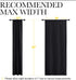 NICETOWN Halloween Black Out Curtain Panels for Kitchen - Energy Smart Decoration Thermal Insulating Blackout Drapes/Draperies for Small Window (2...