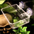 Reptile Feeder Chameleon Bowl 2 Pcs Anti-Escape Food Dish Bowl with Suction Cup for Chameleon Iguana Lizard Reptile Food and Water Feeding (White,...