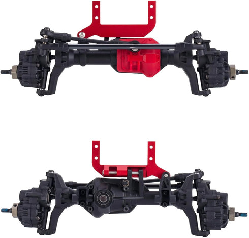 AMK TRX4 Servo Mount, Aluminum TRX4 SOA Mount 4-link Suspension for 1/10 RC Crawler TRX4 Sevro On Axle Mount Upgrades (Red)...