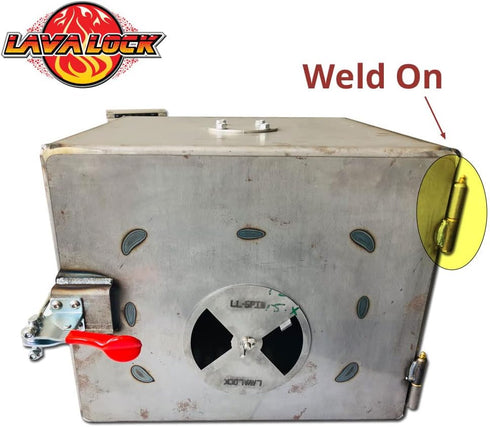 4 3/4" Weld On Bbq Smoker Pit Bullet Door Lid Hinge greasable zerk 4.75 in parts...