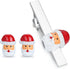 HONEY BEAR Cufflinks for Mens Stainless Steel Santa Claus, Christmas Xmas Gift with Box, (cufflinks&tie clip set)...