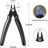 BOENFU Precision Wire Cutter Jewelry Zip Tie Cutters Flush Cutters Nippers Small Side Cutting Pliers for 3d Print, Plastic Models, Jewelry, Electr...