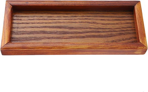 Wooden Serving Tray,Rectangle Wooden Tea Tray Fruit Snack Candy Dish Coffee Table Tray Countertop Organizer for Kitchen Countertop Home Decor (20 ...