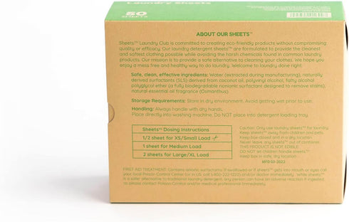Sheets Laundry Club Laundry Detergent Sheets (Fresh Linen & Lavender)...