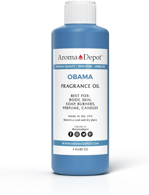 Barack Obama Type 4 oz. Fragrance Oil I Perfume I Skin Oil I Scented Oil. for Candles, Bath Bombs, Body Butters, Creams & Lotions. Few Drops in Th...