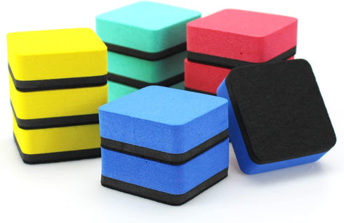 Dry Erase Eraser,12 Pack Magnetic Whiteboard Erasers,Small Dry Erase Board Erasers for Classroom, Home, and Office (12)...