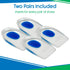 Kids Heel Cups for Pain Relief (2 Pairs) - Cushions for Plantar Fasciitis, Severs Disease, Bone Spur - Silicone Gel Inserts for Shoes, Orthopedic ...