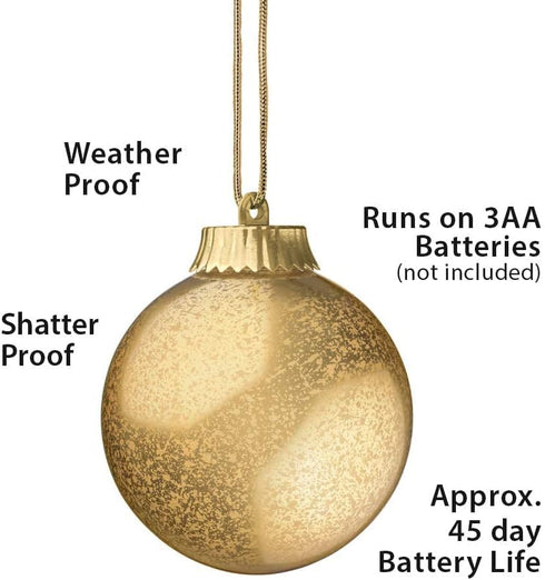 WP510 Battery Powered Hanging Decorative Outdoor LED Pulsing 5" Globe Light, 1 Count (Pack of 1)...