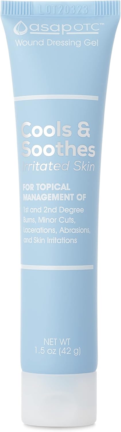 ASAP OTC Wound Dressing Gel by American Biotech Labs | SilverSol Ag?O? 24 ppm Healing & Soothing Gel | 1.5 Oz...