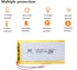 3.7V 6050100 4000mAh Lithium Polymer ion Battery Rechargeable Polymer Battery Pack with JST 2.0mm Connector...