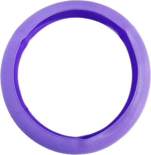 Steering Wheel Cover Women Car Steering Wheel Cover Silicone Steering Wheel Cover Purple, Anti-Slip Wheel Protector...