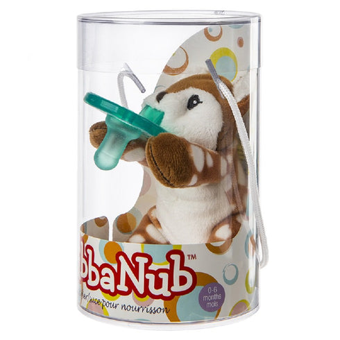Mary Meyer WubbaNub Infant Pacifier, 6-Inches, Amber Fawn...