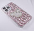 for iPhone 15 Pro Max Bling Case,Cute Cartoon Mirrror Diamond Glitter Crystal Rhinestone Women Girls Fashion Luxury Shiny Sparkle Crystal Phone Ca...