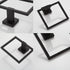 Bathroom Black Towel Ring SUS 304 Stainless Steel Square Towel Bar?Towel Rack Matte Black Towel Holder Modern Towel Hanger for Bathroom Lavatory K...