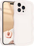 iPhone 13 Pro Max Case Camera Protection, Cute Wave Pattern Curly Girly Caseative Shockproof Protective Design for Women Girls, Soft TPU Rubber Ph...