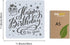 GORGECRAFT 12"X12" Happy Birthday to You Stencil Cupcake Templates Reusable Plastic Drawing Painting Stencils Template for Painting on Card Wall F...