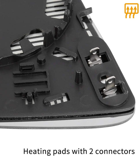 X AUTOHAUX Passenger Right Side Rearview Mirror Glass Heated with Backing Plate for Audi S4 2004-2008...