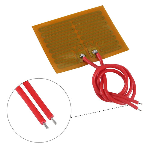 15pcs 30mmx40mm Film Heater Plate Adhesive Pad, PI Heating Elements Film 5V 1W Strip Heater Adhesive Polyimide Heater Plate (5V 1W 30mmx40mm)...