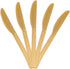 JAM PAPER Premium Utensils Party Pack - Plastic Knives - Gold - 48 Disposable Knives/Pack...