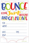 Bounce House or Jumping Party Invitations (20 Count) With Envelopes...