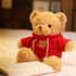 Teddy Bear Stuffed Animal, Soft Cuddly Teddy Bear Plush Toy, Birthday Christmas Valentine’s Day Gift for Kids Girlfriend (Red-B,11.8inch)...
