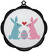 Awesocrafts Cross Stitch Kits Rabbits and Eggs 11CT Stamped Patterns Easy Cross Stitching Embroidery Needlework Kit Supplies (Rabbits)...