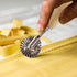 MASTER FENG Ravioli Stamp Maker Cutter with Roller Wheel Set, Mold with Wooden Handle and Fluted Edge, Pasta Press Kitchen Attachment (MF-146)...
