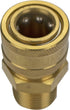 Simpson Cleaning 7102246 Replacement 3/8-Inch QC Socket for Pressure Washer Pumps, 1/2-Inch MNPT, Gold...