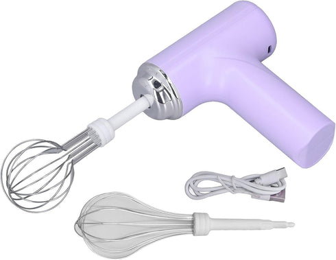Electric Hand Mixer, Cordless Handheld Whisk, Lightweight Kitchen Tool, Wide Application, 3 Levels for Kitchen ()...