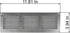 Vent Systems 12'' x 4'' Inch - Galvanized - Air Vent Cover Metal Air Return Grill with Built in Pest Guard Screen HVAC Vent Cover for Home Improve...