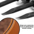 WUTA Leather Edge Beveler,High Carbon Steel Edge Skiving,Leather Wood Handle Leather Tools,Leather Craft Keen Edge Cutting Tool for Beveling,Size ...