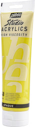 Pebeo Studio Acrylics High Viscosity, Fine Acrylic, 250 ml - Primary Yellow (169-048), 8.45 Fl Oz (Pack of 1)...