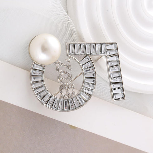Zeta Sorority Brooch Five Numbers Greek Letters Pearl Broach Pin Black Lady Social ZPB Jewelry Gift For Finer Women...