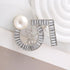 Zeta Sorority Brooch Five Numbers Greek Letters Pearl Broach Pin Black Lady Social ZPB Jewelry Gift For Finer Women...