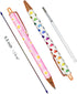9PCS Sparkle Glitter Heart Pens Metal Daisy Flower Pen Weeding Pen Retractable Ballpoint Pens Lip Print Pen Gift Pen For Women Girls Ladies School...