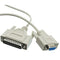 AYA DB9 (9-Pin) Female to DB25 (25-Pin) Male Serial Null Modem Cable (10Ft)...