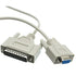 AYA DB9 (9-Pin) Female to DB25 (25-Pin) Male Serial Null Modem Cable (10Ft)...