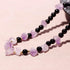 Spiritual Obsidian/Raw Amethyst Choker Necklaces for Women Adjustable Handmade Crystals and Stones Beaded Necklace...
