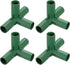 uxcell 4Pcs 16mm/0.6in Greenhouse Frame Connector Pipe Fitting Duty Joint Tool, 4 Way Frame Connectors for Trellis Sunscreen Shed Gardening Plant ...