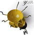 Decorative Metal Bumble Bee Bugs Garden Accents Lawn Ornaments Sculpture Outdoor Set of 4...