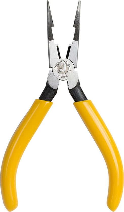 Jonard JIC-22148 Combo Crimper Long Nose Plier with Yellow Plastic Handle, 6-7/8" Length...