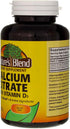 Nature's Blend Calcium Citrate with D3 100 Cplts...