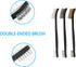 9pcs Wire Brush Set, Rust Paint Metal Cleaner, Cleaning Welding Slag and Rust, Handy Steel/Nylon/Brass Brush Set Suitable for Cleaning Welding Sla...