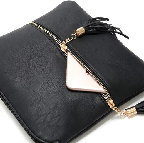 Medium Crossbody Bags for Women, Tassel Crossover Purse for Teen Girls Handbag Gift...