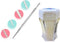 Double-Head Brushed Toothpick Interdental Brush Toothbrush for Dentures Soft Plastic Oral Care 2.4 Inch Long Rinse The Tooth. 200 Count (White)...